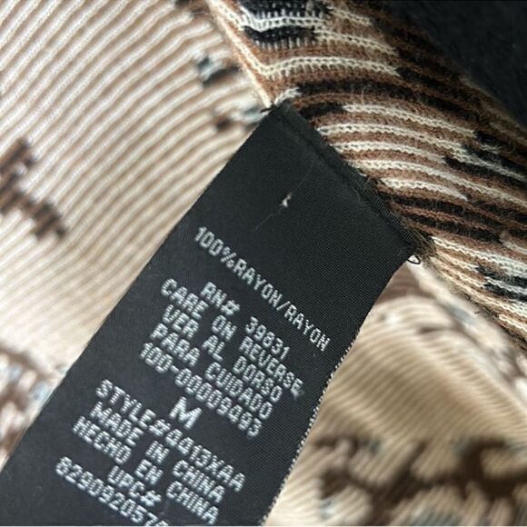 XoXo Animal Print Waterfall Cardigan(Size Medium) - Picture 3 of 5